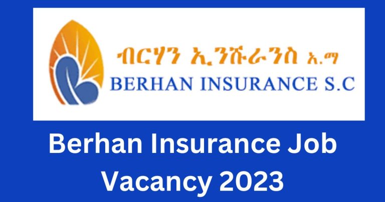 Berhan Insurance Job Vacancy 2023
